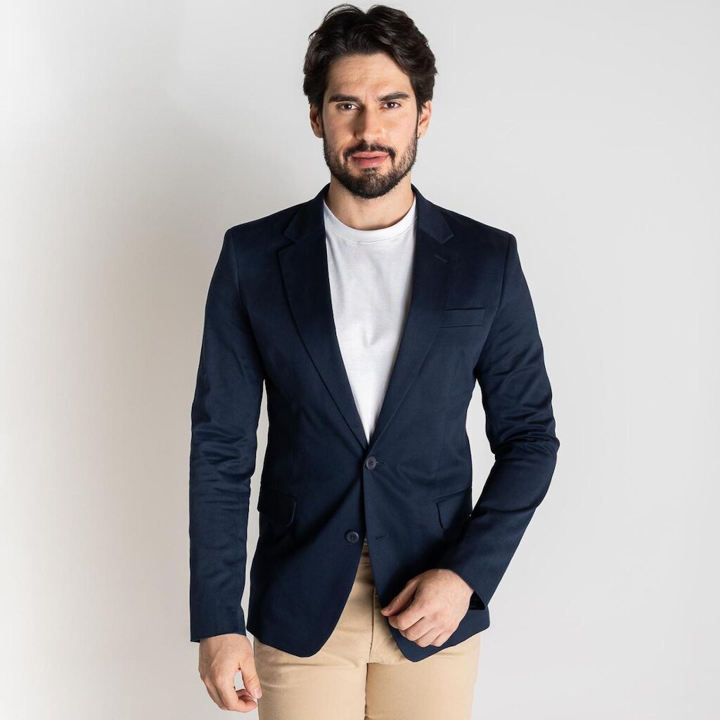 Blazer Calvin Klein Slim Azul Marinho