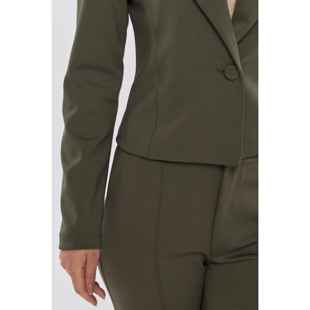 Blazer Curto PKS Alfaiataria Ponto Roma Verde Militar