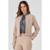 Blazer Curto PKS Alfaiataria Social Bege-GG - Bege