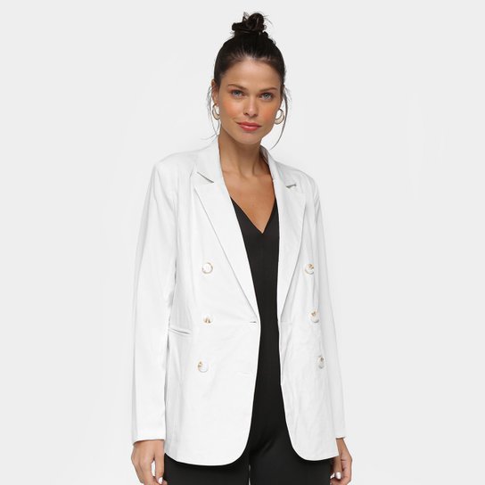 Blazer Eagle Rock Liso Feminino - Off White