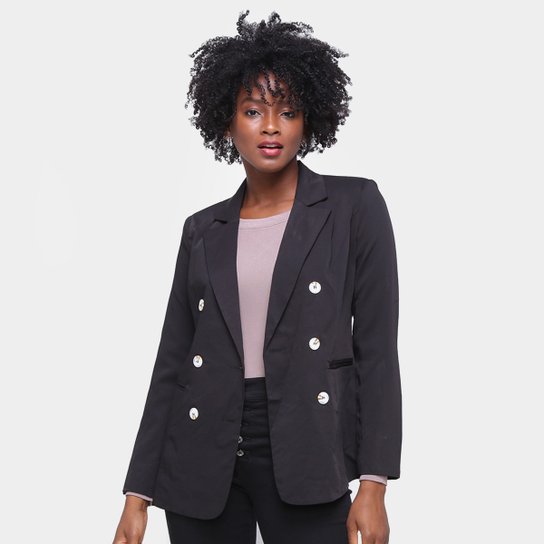 Blazer Eagle Rock Liso Feminino - Preto