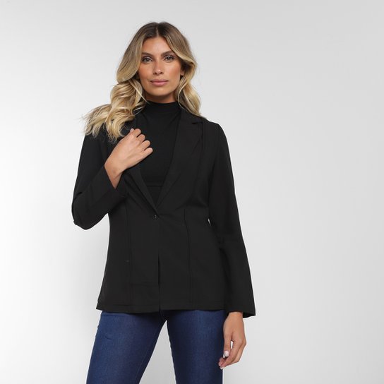Blazer Eagle Rock Liso Feminino - Preto
