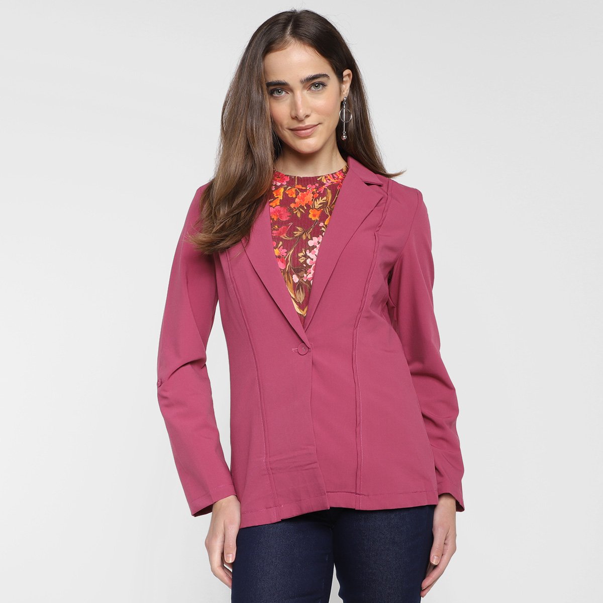 Blazer Eagle Rock Liso Feminino - Roxo Menor preço em Blazer Eagle Rock Liso Feminino - Roxo