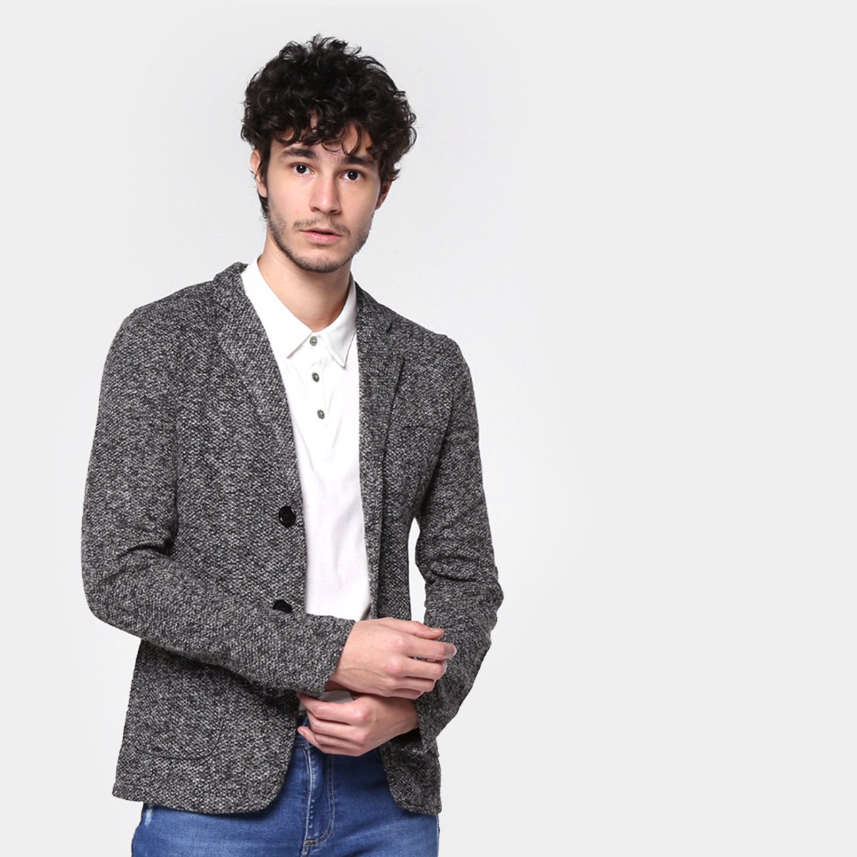 Blazer Eagle Rock Style Masculino - Preto Menor preço em Blazer Eagle Rock Style Masculino - Preto