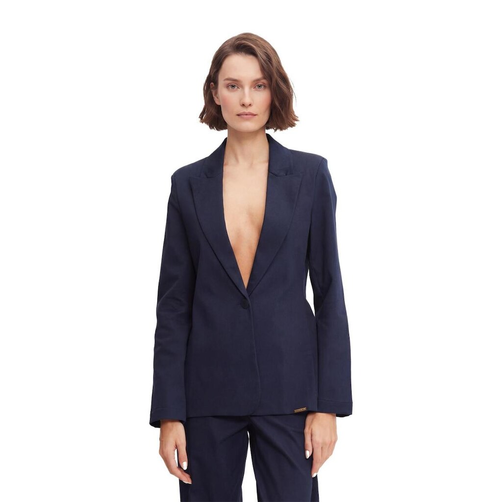 Blazer Feminino Sommer Alfaiataria Azul 58310248