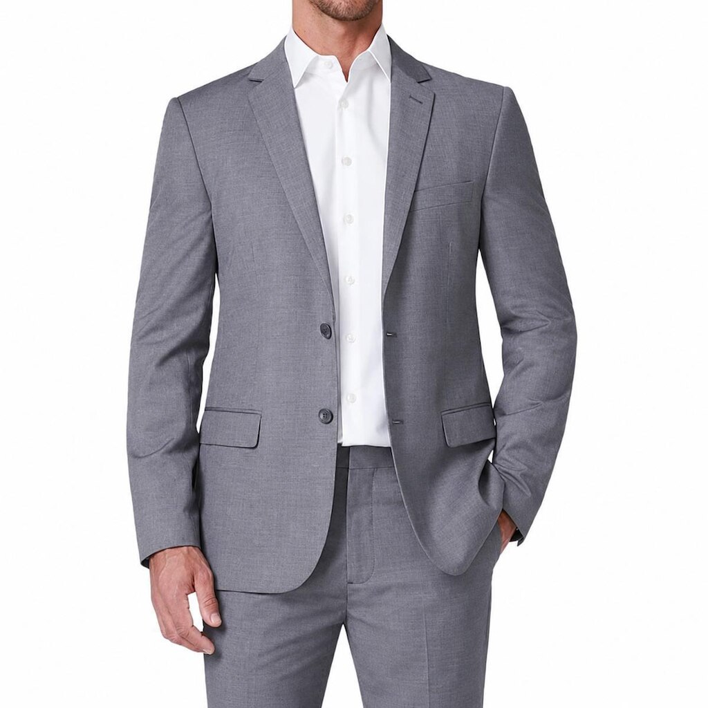 Blazer Masculino Dudalina Clássico Cinza Claro - 2111036