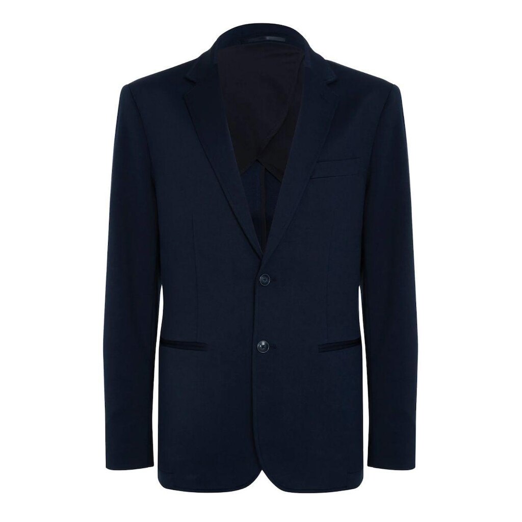 Blazer Masculino Individual Azul Marinho Alfaiataria Tech Malha