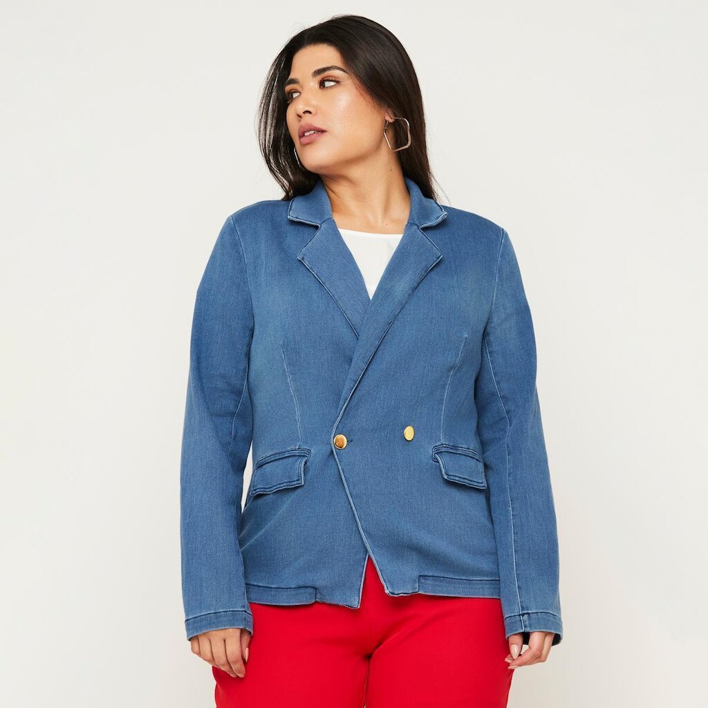 Blazer Moletinho Delavê Miss Joy 7596 Feminino