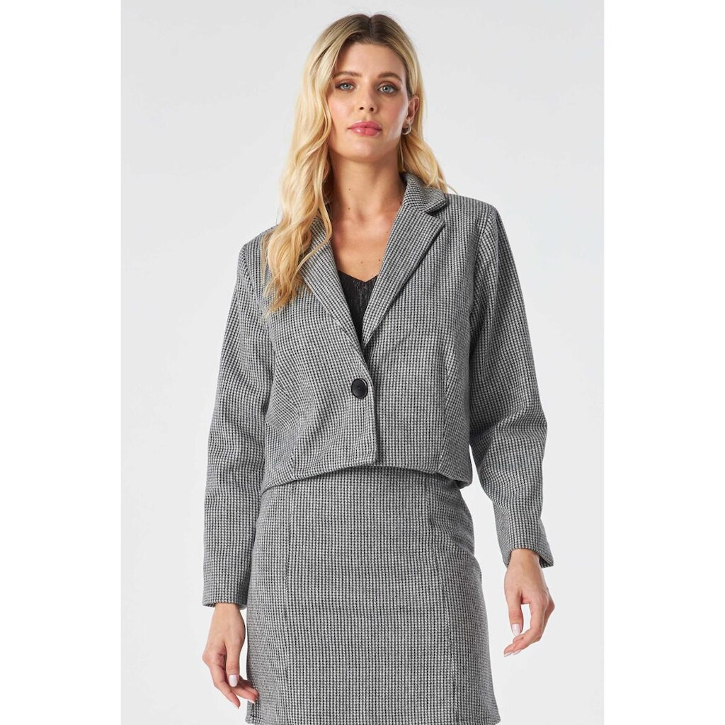 Blazer PKS Alfaiataria Pied de Poule Preto-GG