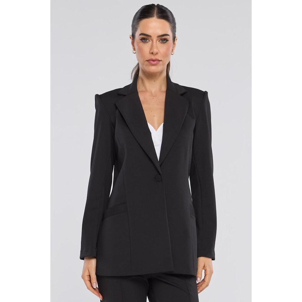Blazer PKS Alfaiataria Ponto Roma Preto
