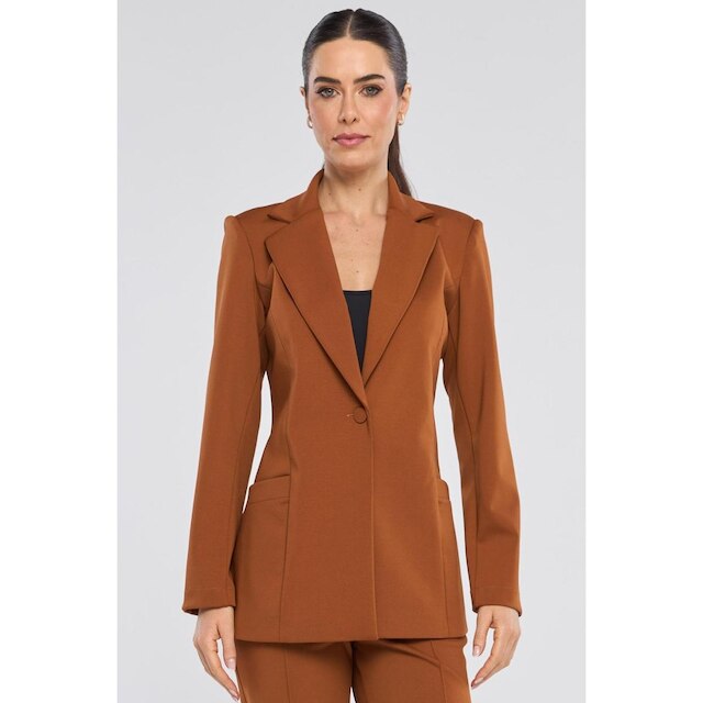 Blazer PKS Alfaiataria Ponto Roma Terracota