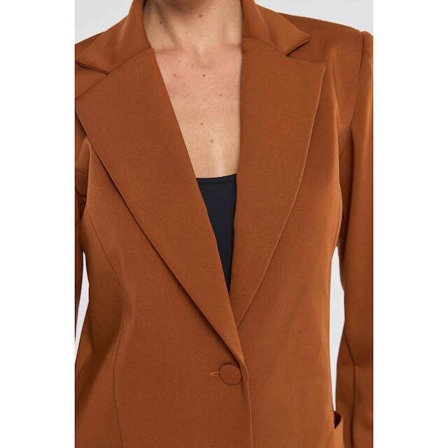 Blazer PKS Alfaiataria Ponto Roma Terracota