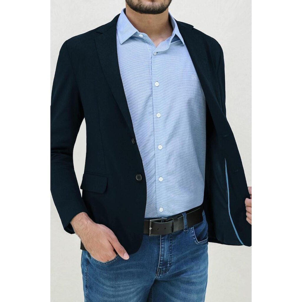 BLAZER SARJA COM FORRO SLIM MASCULINO OGOCHI REF:071518001