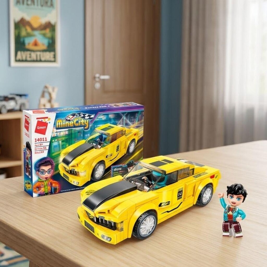 Bloco de Montar Keepplay Carro Hornet VER-7 Mine City