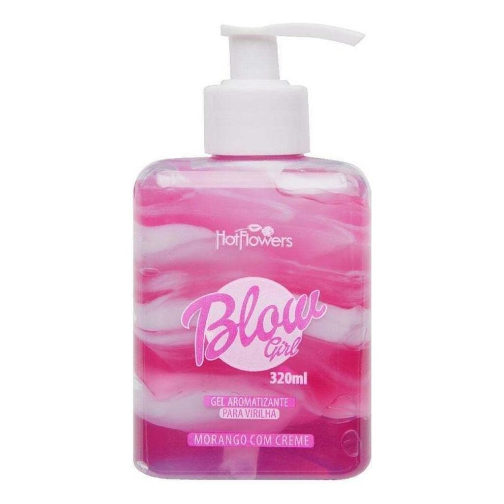 Blow Girl Gel Aromatizante Beijável Morango P/ Virilha 320ml