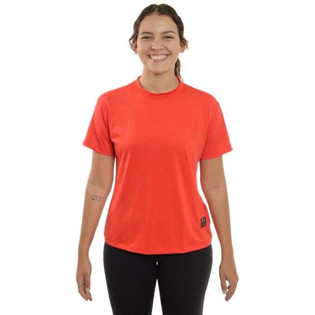 Blusa Academia Feminina Babylook Esportiva Proteção Uv 50+