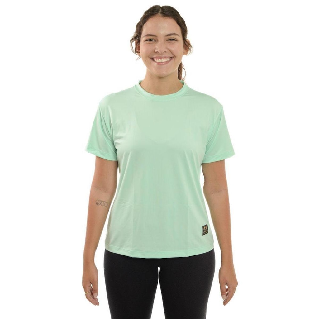 Blusa Academia Feminina Babylook Esportiva Proteção Uv 50+