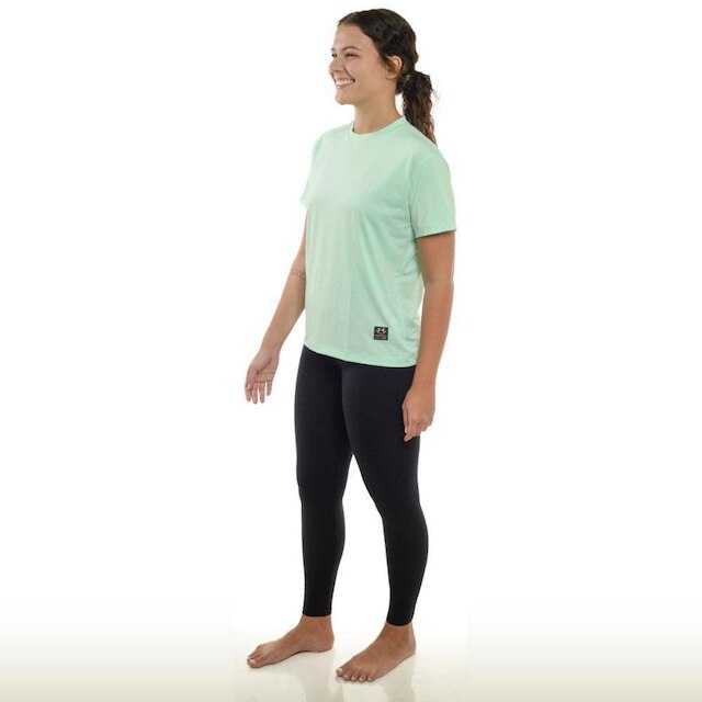 Blusa Academia Feminina Babylook Esportiva Proteção Uv 50+