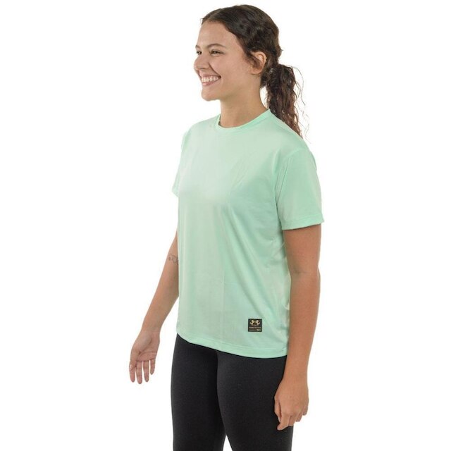Blusa Academia Feminina Babylook Esportiva Proteção Uv 50+