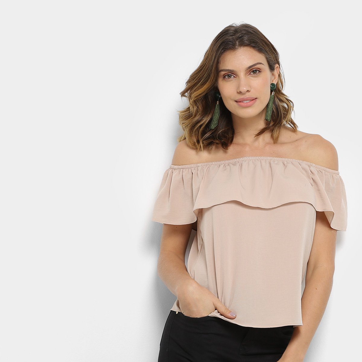 nude blusa