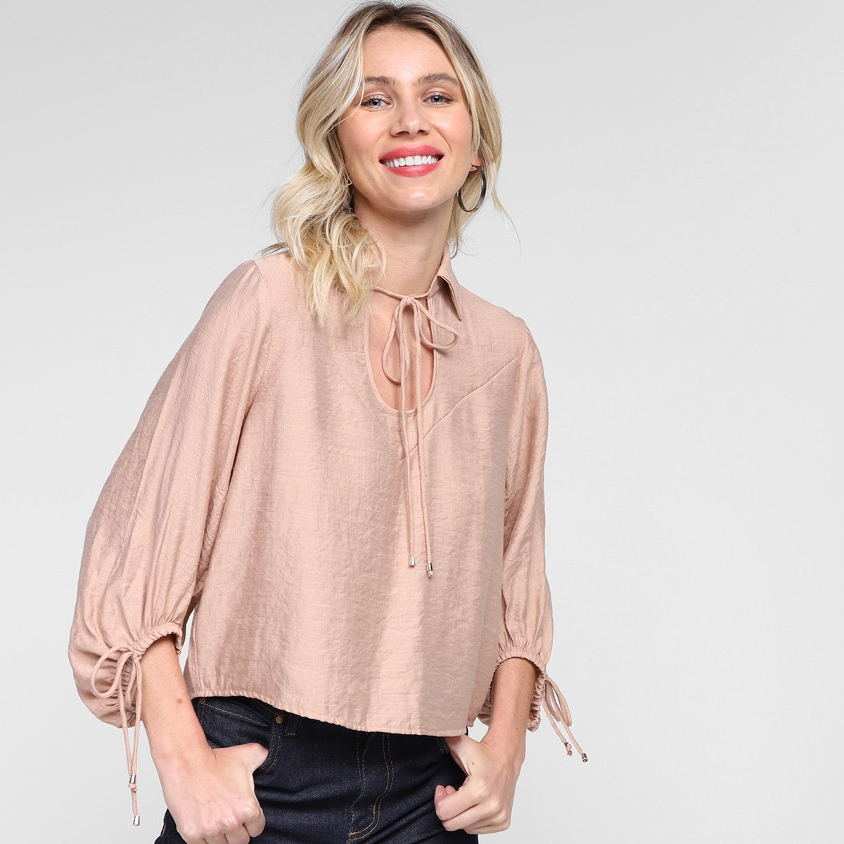 blusa feminina nude