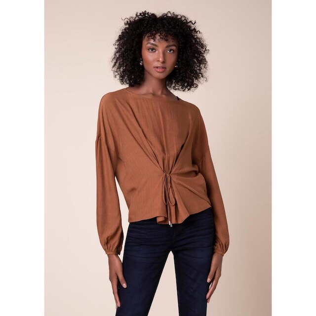 Blusa Amarração Caramelo GG