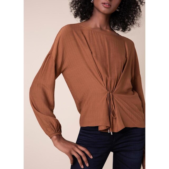 Blusa Amarração Caramelo GG
