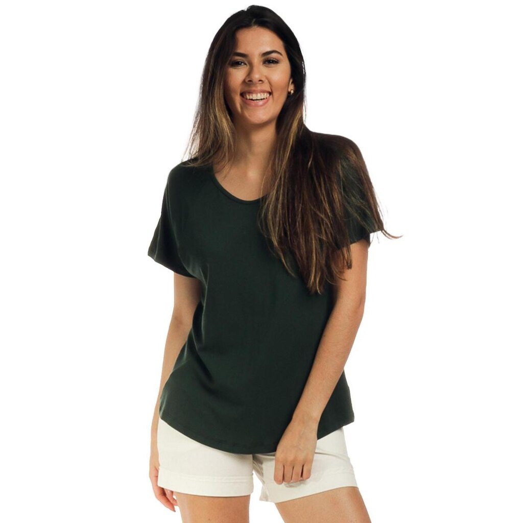 Blusa Amazonia Vital Malha Manga Curta Feminina