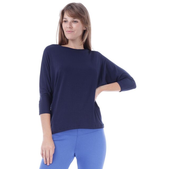 Blusa Amazonia Vital Morcego Malha 3/4 Feminina