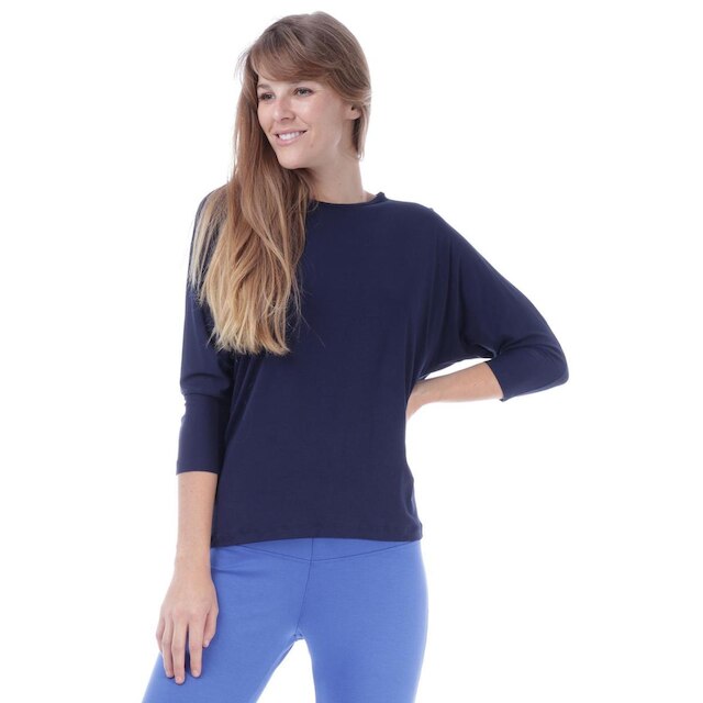 Blusa Amazonia Vital Morcego Malha 3/4 Feminina
