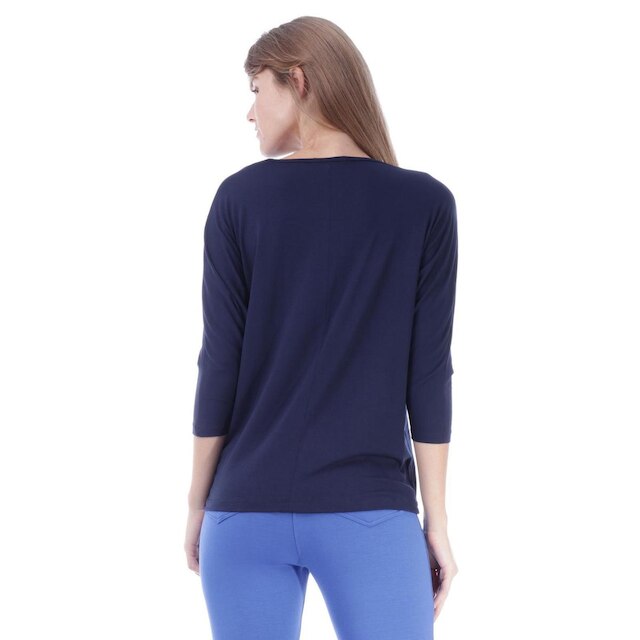 Blusa Amazonia Vital Morcego Malha 3/4 Feminina