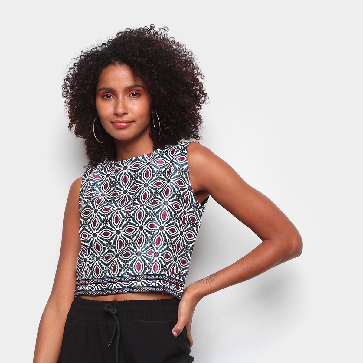 Blusa Angel City Estampada Feminina - Verde Menor preço em Blusa Angel City Estampada Feminina - Verde