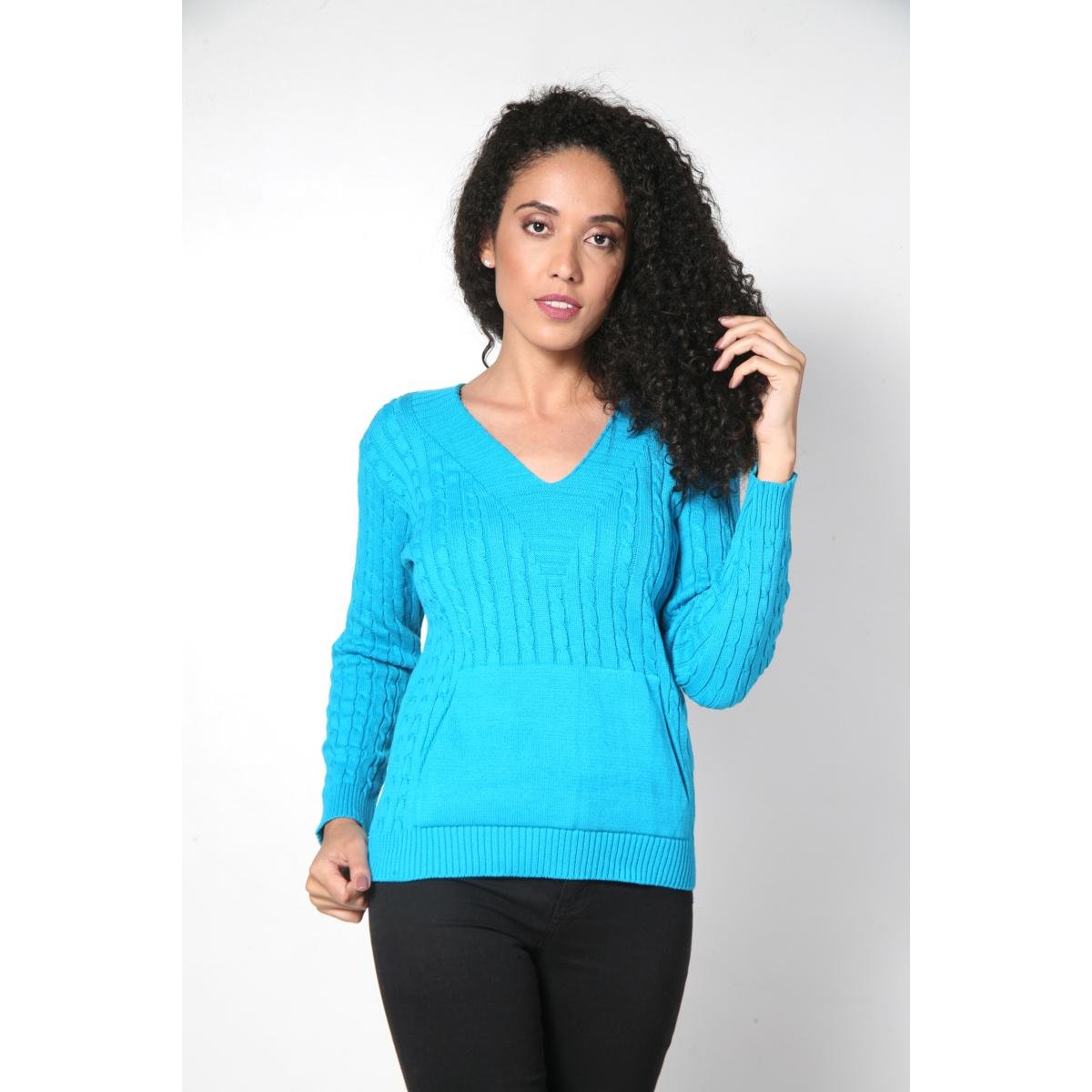 Tricot azul turquesa Clearance