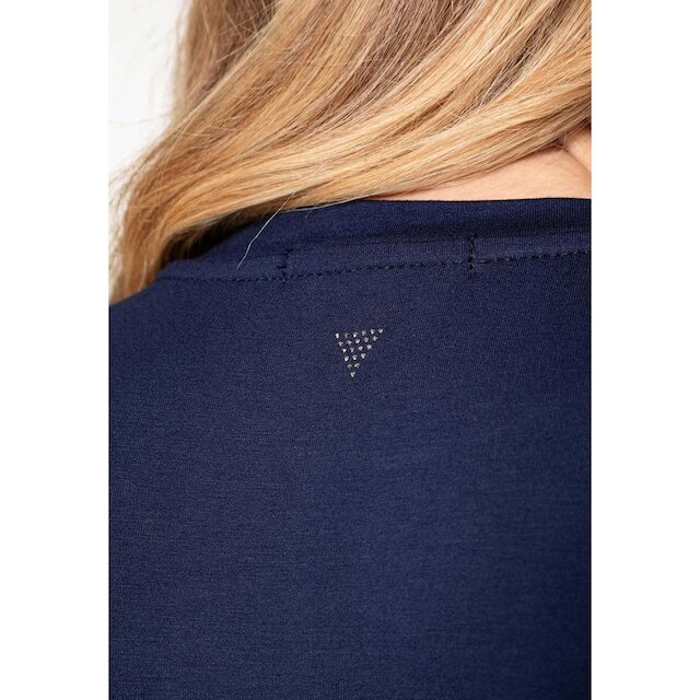 Blusa Baby Tee Hotfix GUESS Azul Escuro