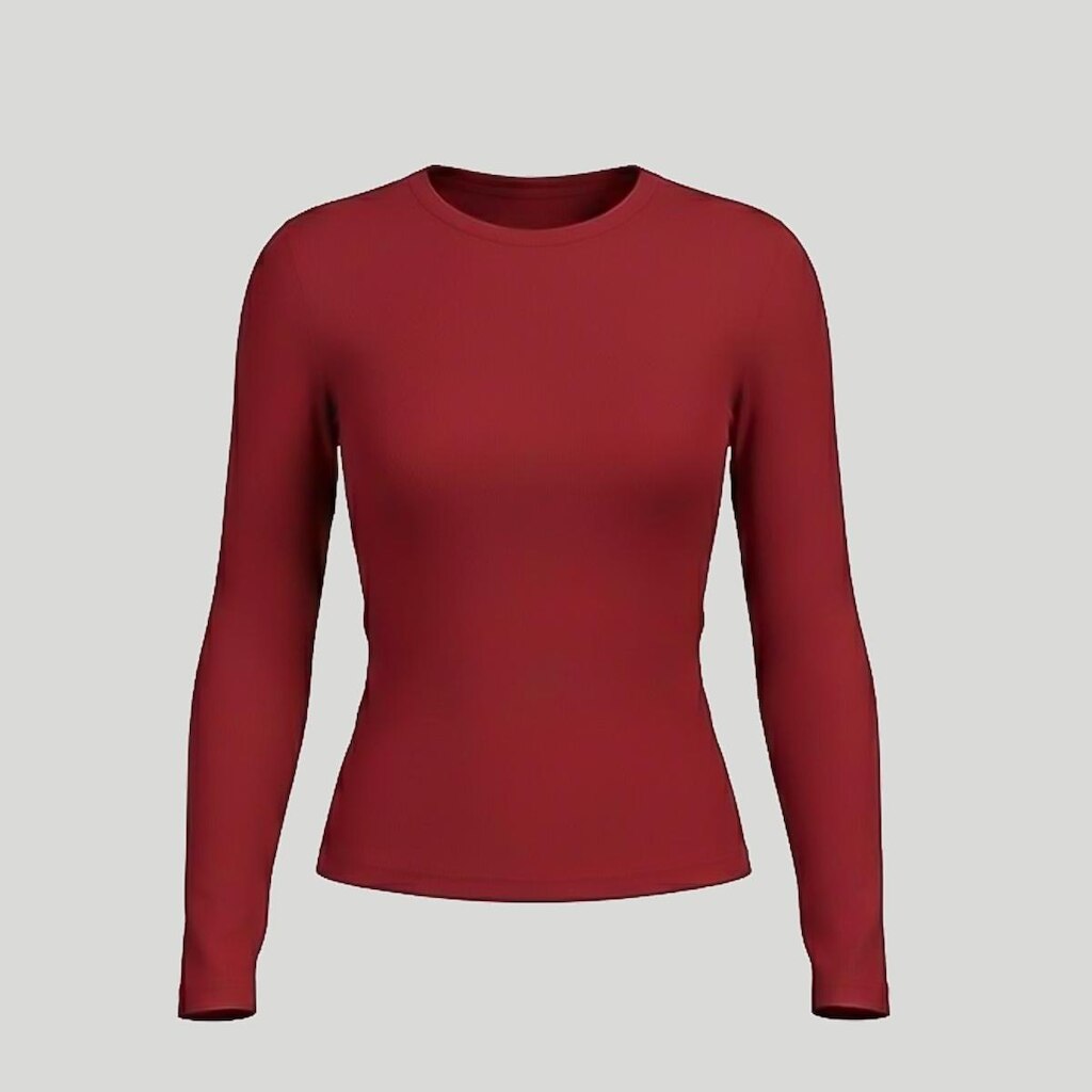 Blusa Básica Feminina Manga Longa Casual Suplex Premium Compressão Segunda Pele