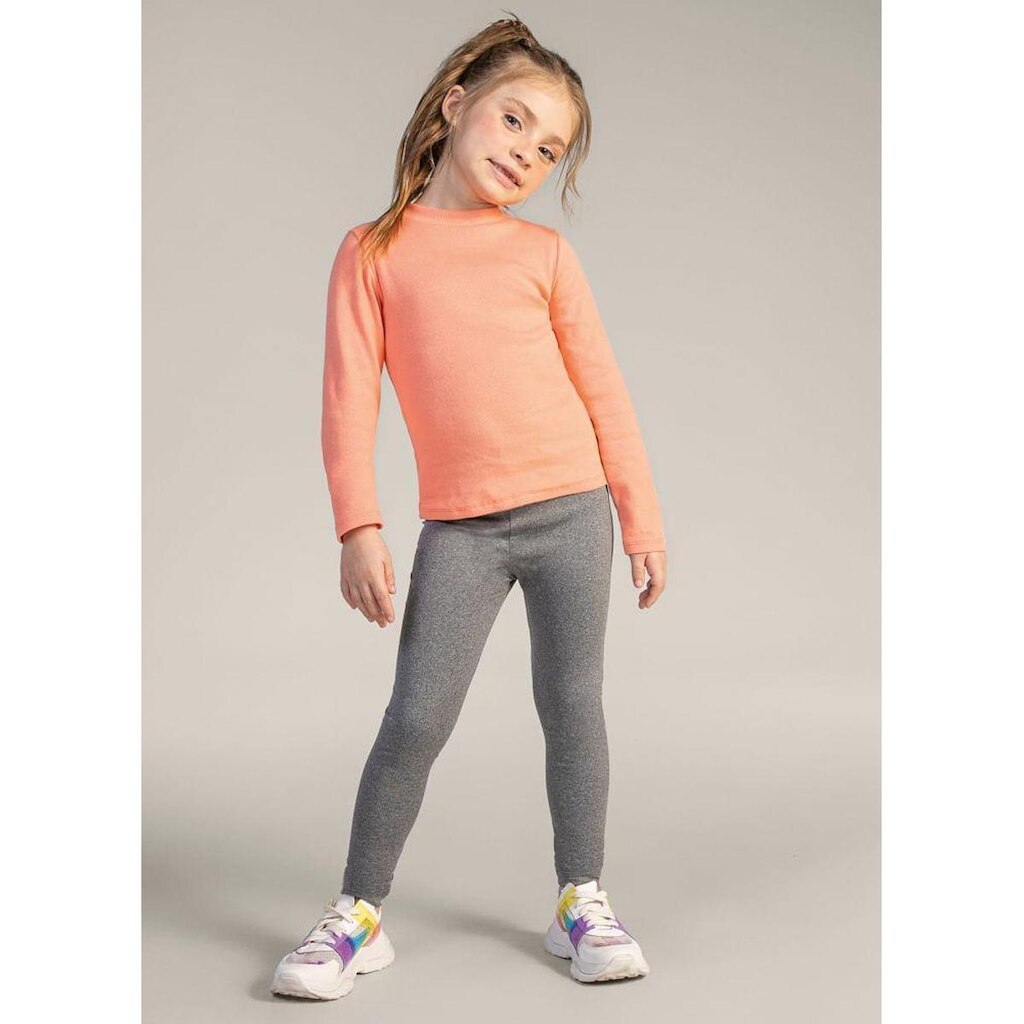 Blusa básica infantil menina em cotton Brandili