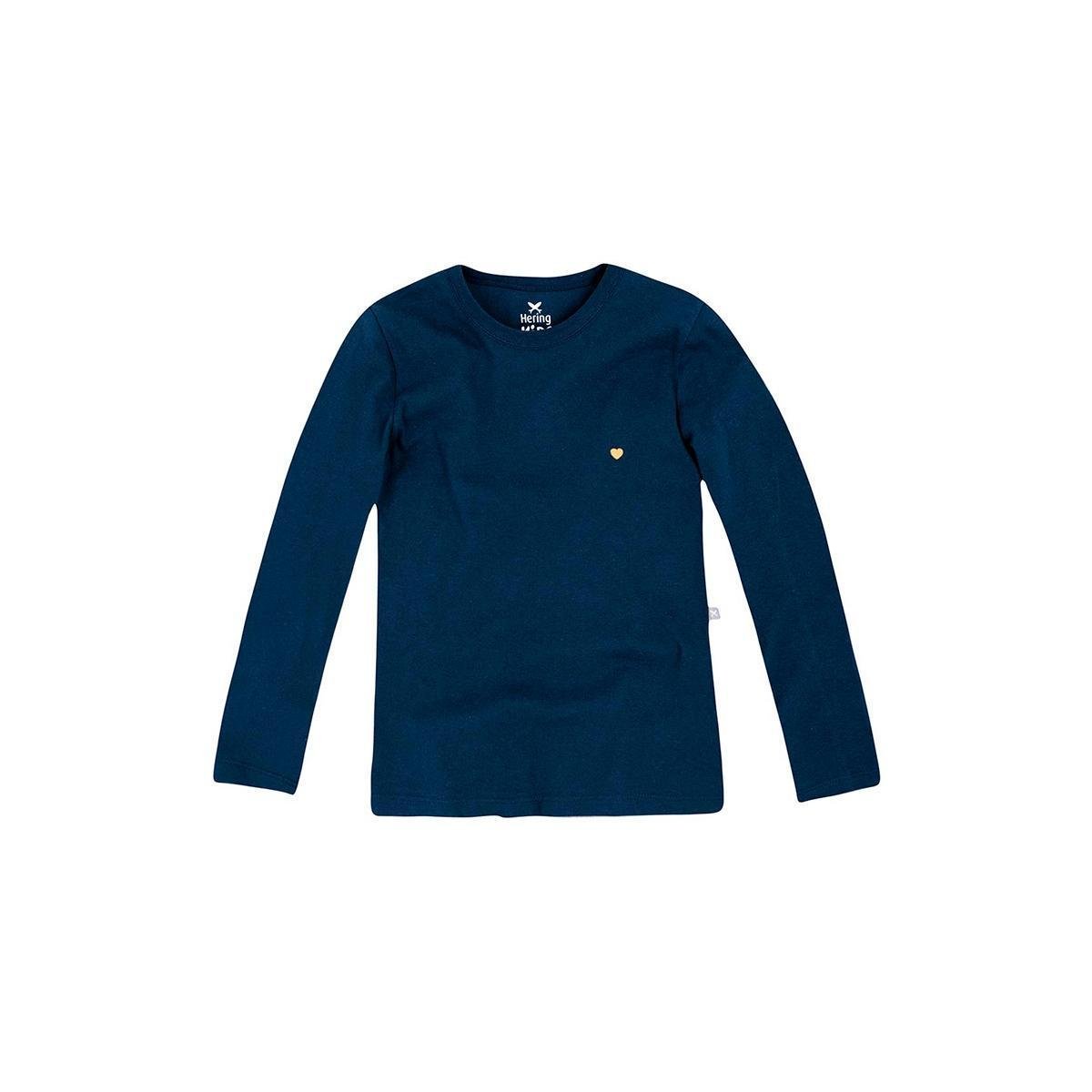 Blusa Básica Infantil Menina Manga Longa Com Patch Hering Kids - 5CMNLLXEN6 - Azul Escuro Menor preço em Blusa Básica Infantil Menina Manga Longa Com Patch Hering Kids - 5CMNLLXEN6 - Azul Escuro