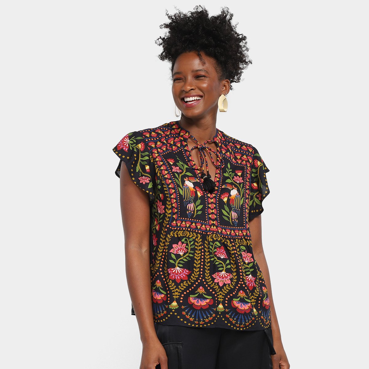 Blusa Bata Blusa De Malha Feminina Estampada Blusa Bata Estampada