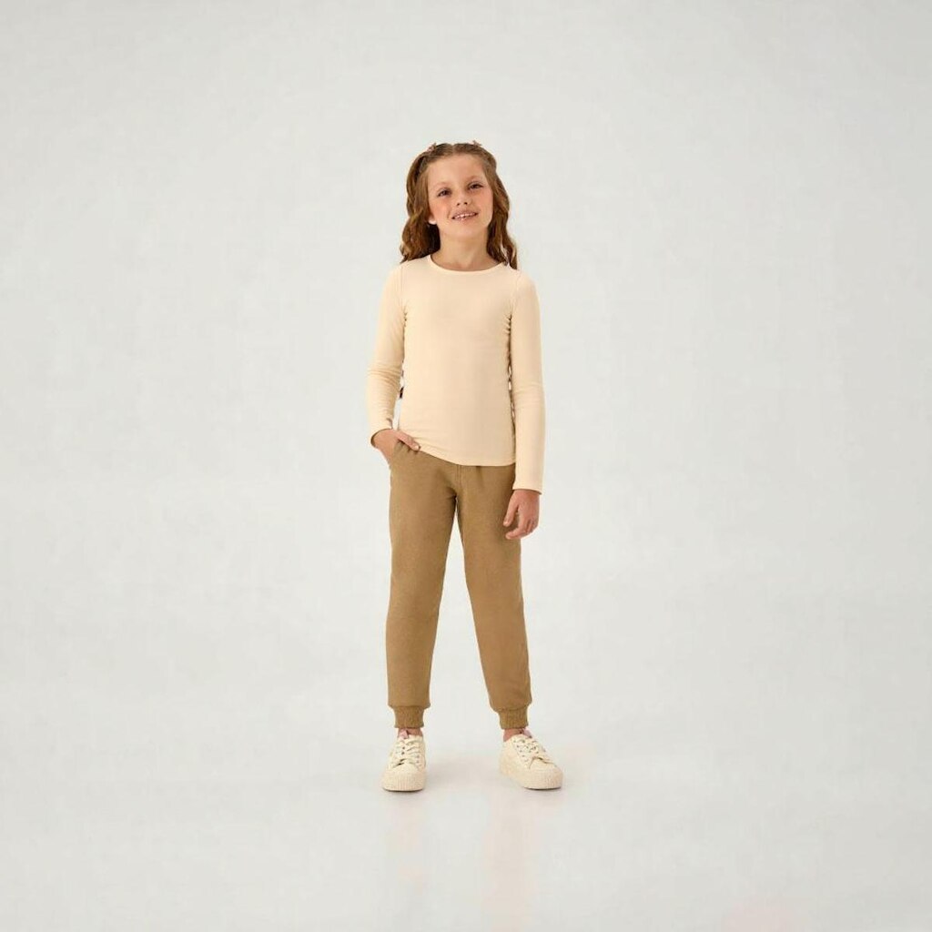 Blusa Bege Infantil Pulla Bulla Menina - 55317-1225