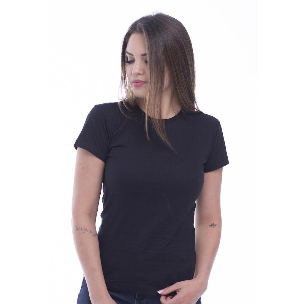 Blusa Camiseta Básica Feminina Blusinha Baby Look Algodão