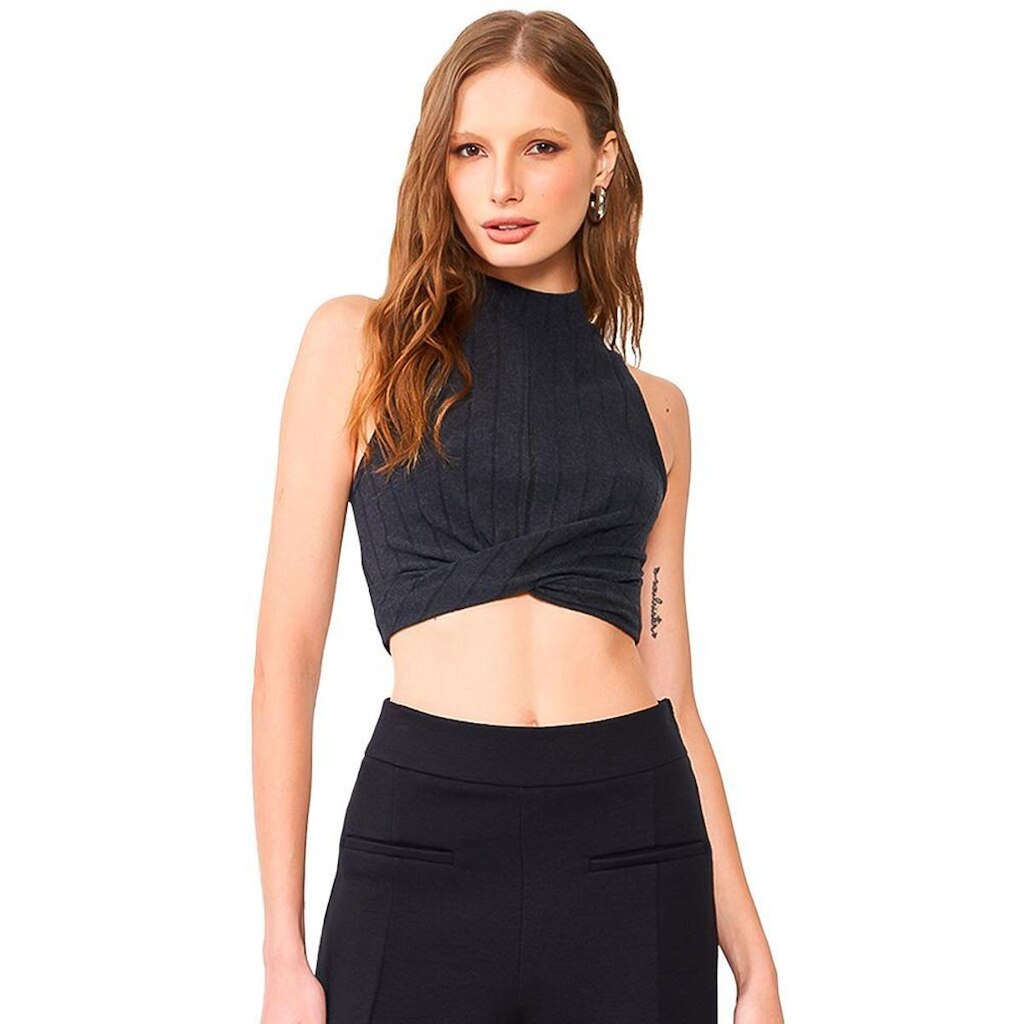 Blusa Canelada Colcci Slim Feminino