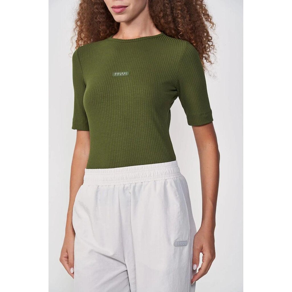 Blusa Canelada Colcci Sport Verde