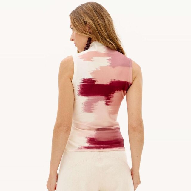 Blusa Canelada Lança Perfume Gola Alta Feminino