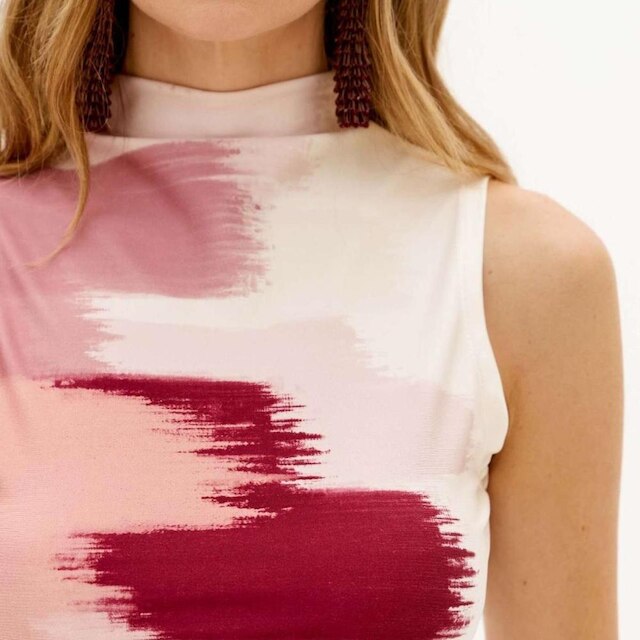 Blusa Canelada Lança Perfume Gola Alta Feminino