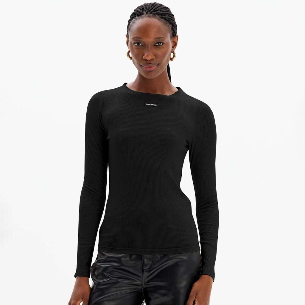 Blusa Canelada Lança Perfume Long Sleeve Feminino