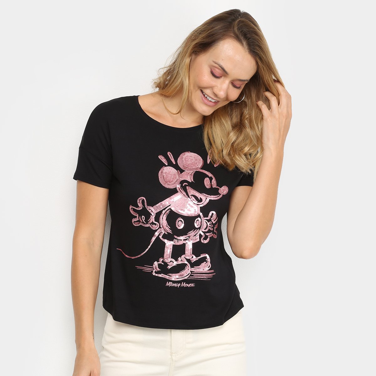camisa mickey feminina renner