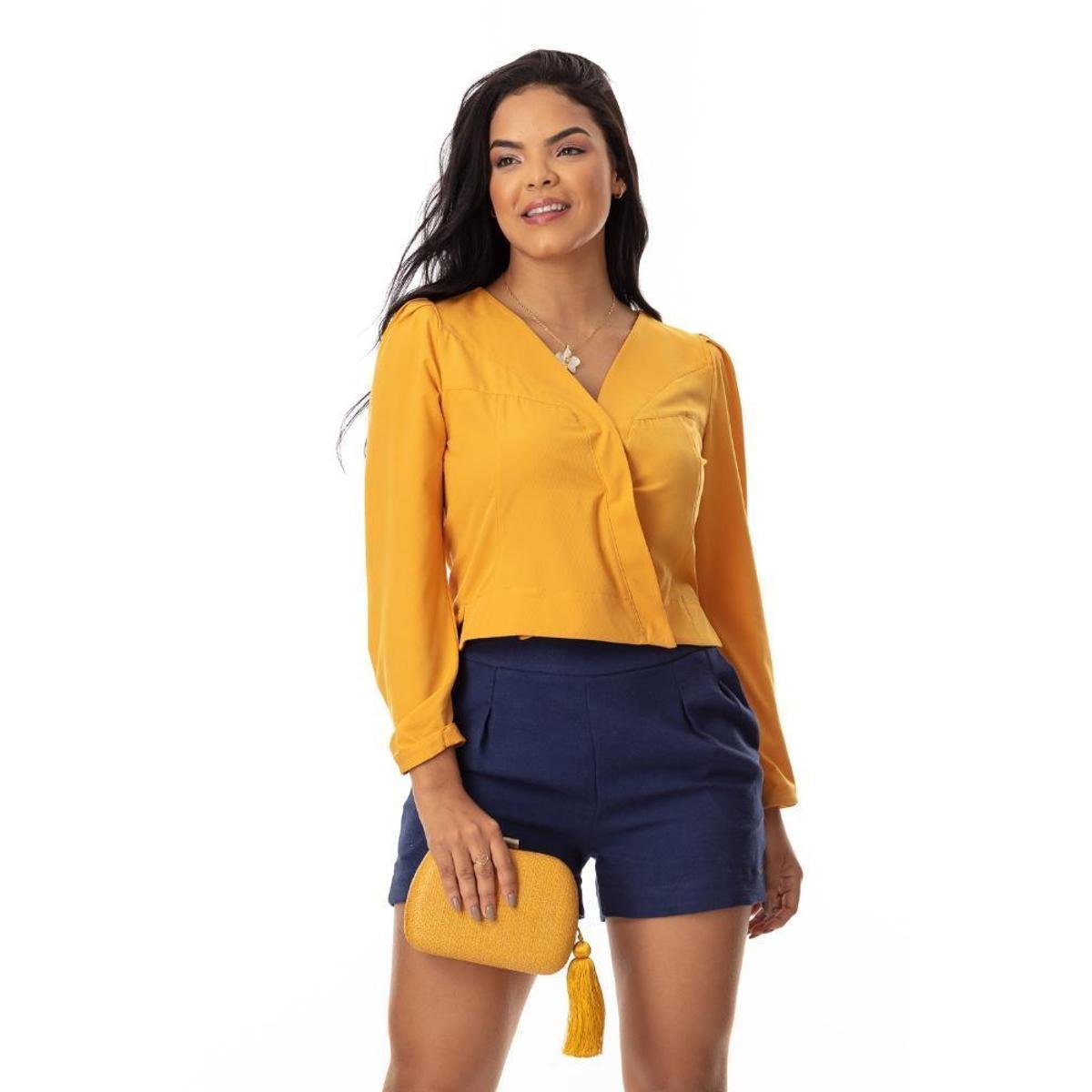 Menor preço em Blusa Clara Arruda Decote Quadrado 20649