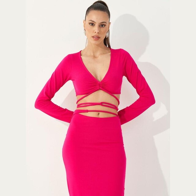 Blusa Colcci Amarração Manga Longa Feminina