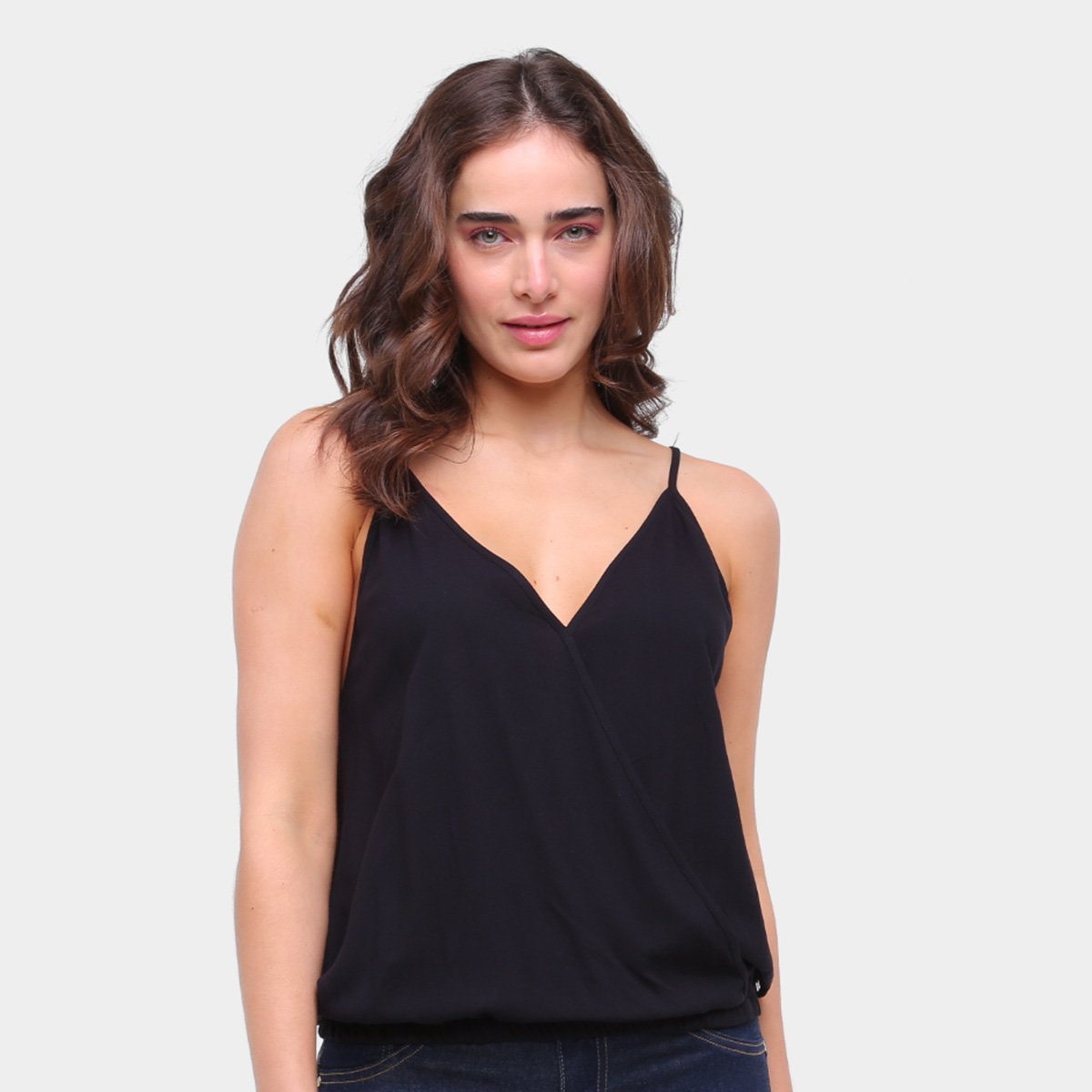 Blusa Colcci Decote V Alças Finas Feminino - Preto é ruim? Blusa Colcci Decote V Alças Finas Feminino - Preto é boa?