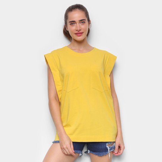 Blusa Colcci Lisa C/ Bolso Feminina - Dourado